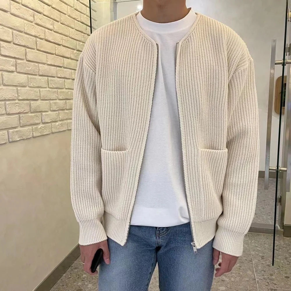 Men's Full Zip Knitted Cardigan