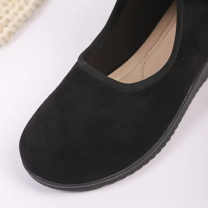 Women's Rhinestone Buckle Wedge Ankle Boots