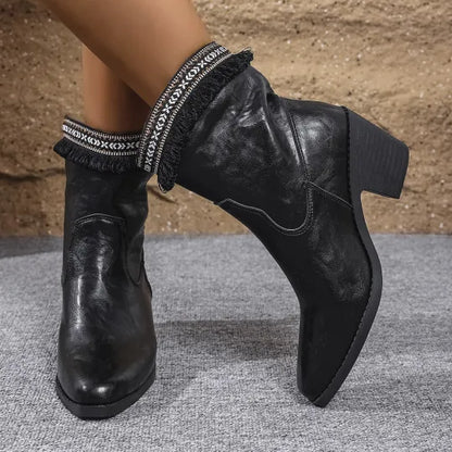 Women's Pointed-Toe Mid-Calf Boots