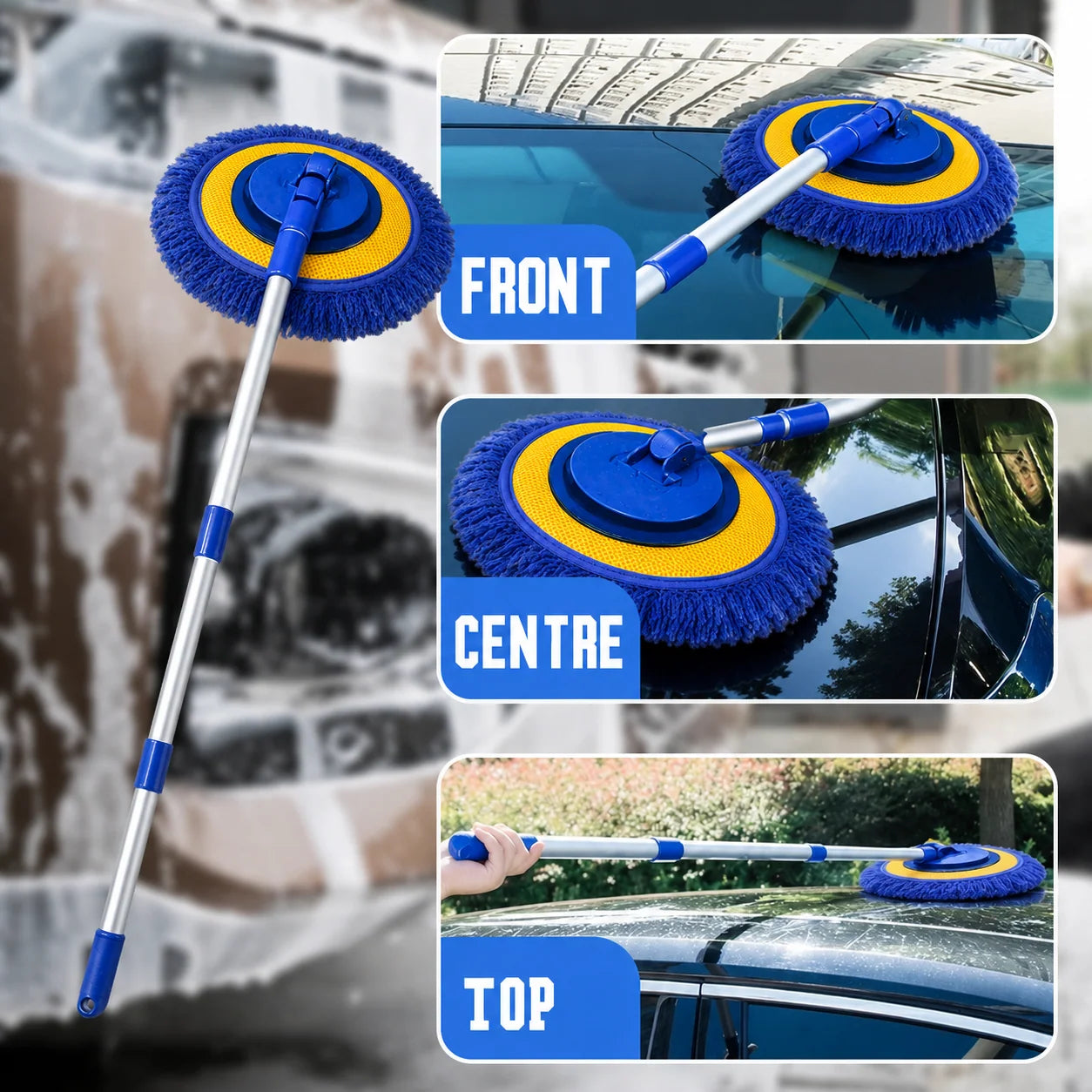 Telescopic Microfibre Car Wash Mop
