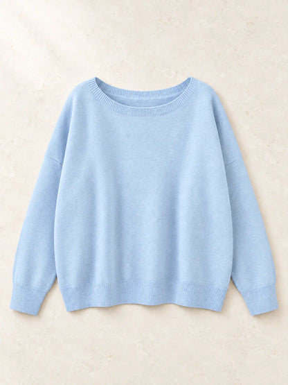 Women's Relaxed Round Neck Knit Jumper