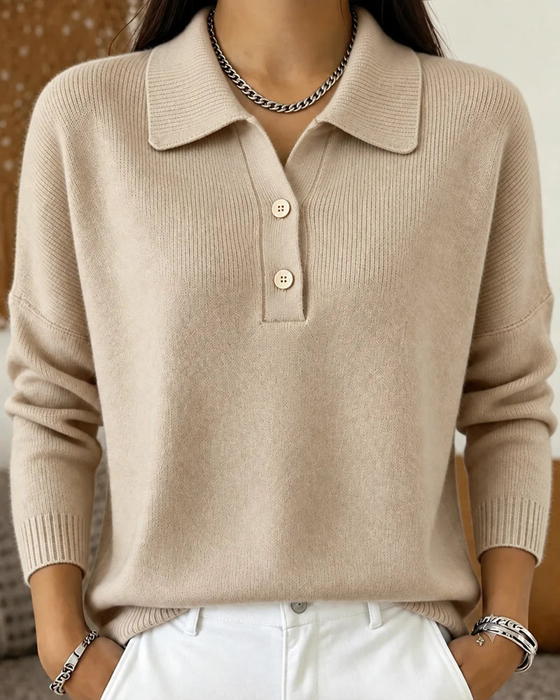 Women's Relaxed Half-Button Pullover