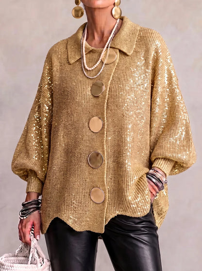 Women's Chunky Button Knit Cardigan