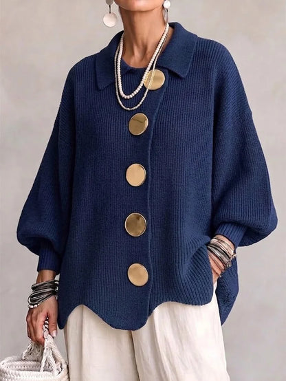 Women's Chunky Button Knit Cardigan