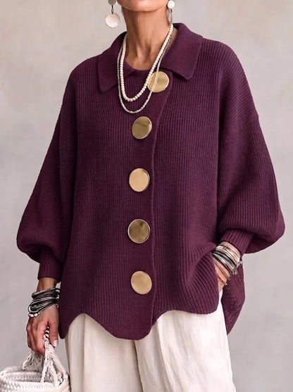 Women's Chunky Button Knit Cardigan
