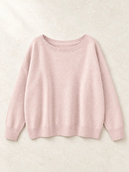 Women's Relaxed Round Neck Knit Jumper
