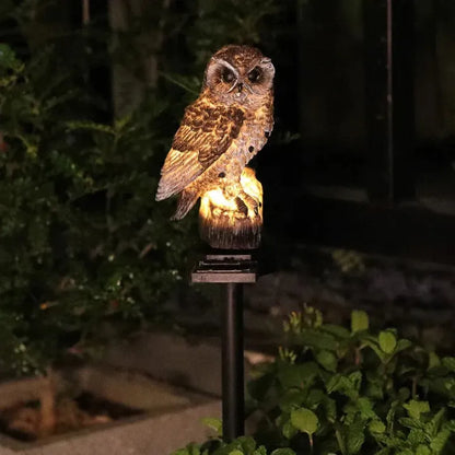 Solar Owl Garden Stake Light