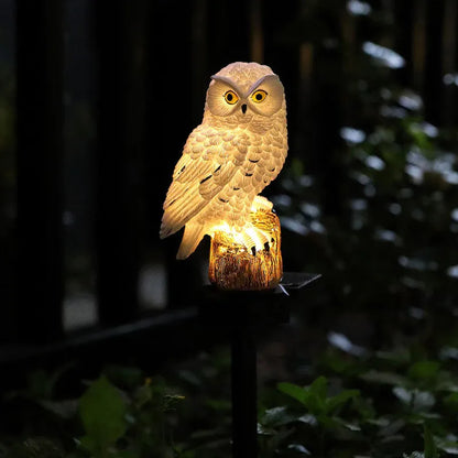 Solar Owl Garden Stake Light