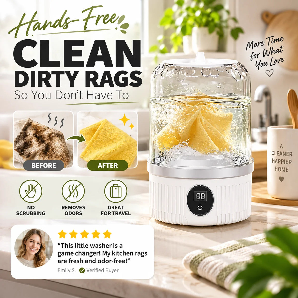 Cordless Mini Washing Machine
