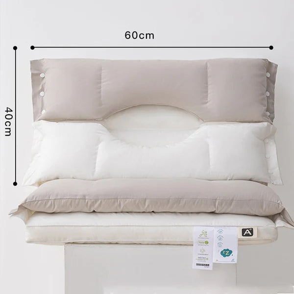 Dual-Zone Adjustable Sleep Pillow