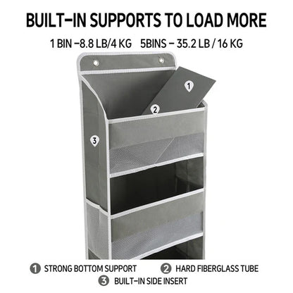 5-Tier Over-the-Door Storage Organiser