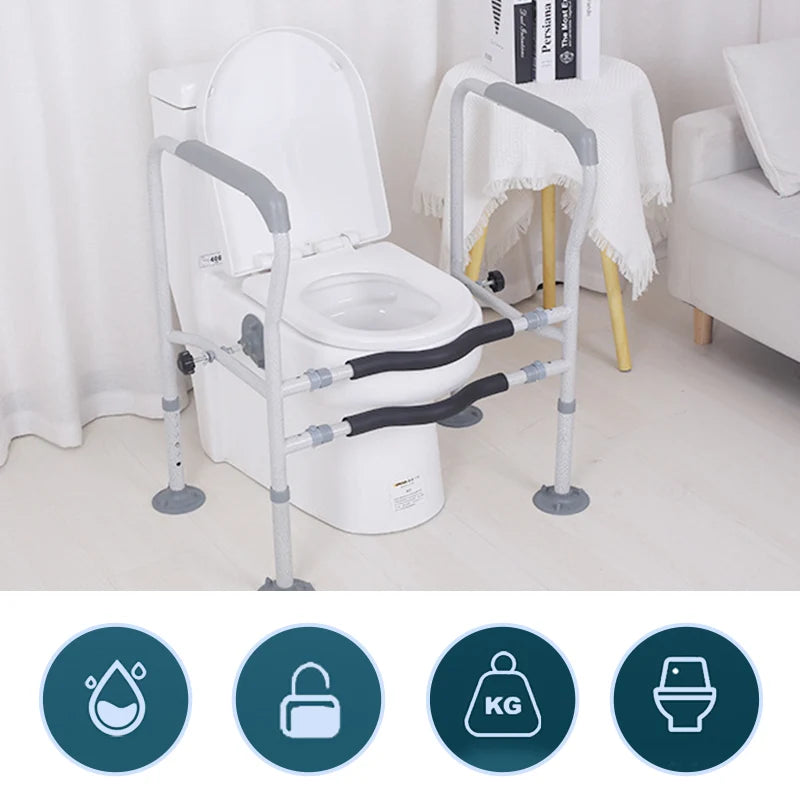 Adjustable Toilet Support Frame