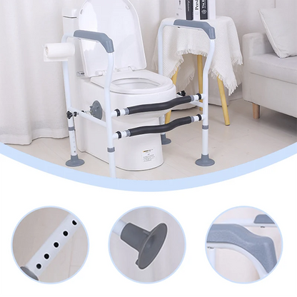 Adjustable Toilet Support Frame