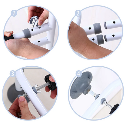 Adjustable Toilet Support Frame