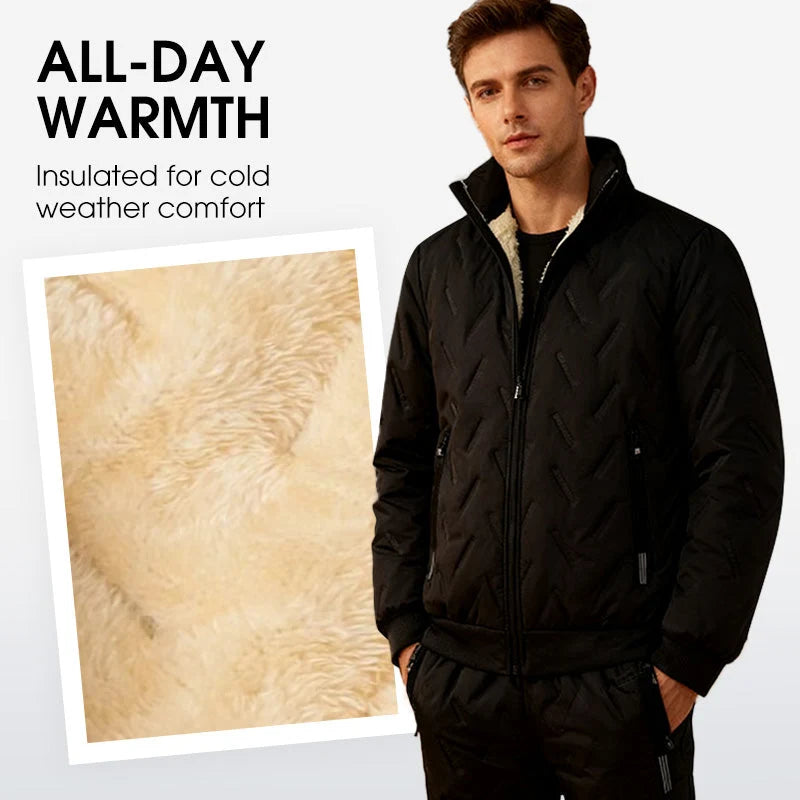 Men's Fleece-Lined Jacket & Trousers Set