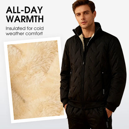 Men's Fleece-Lined Jacket & Trousers Set