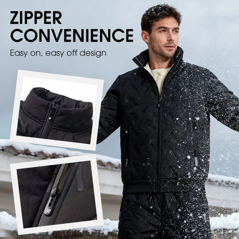 Men's Fleece-Lined Jacket & Trousers Set