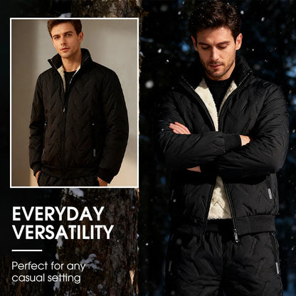 Men's Fleece-Lined Jacket & Trousers Set