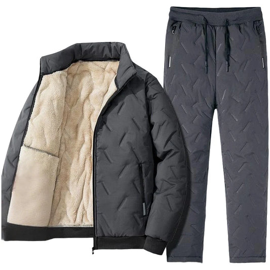 Men's Fleece-Lined Jacket & Trousers Set