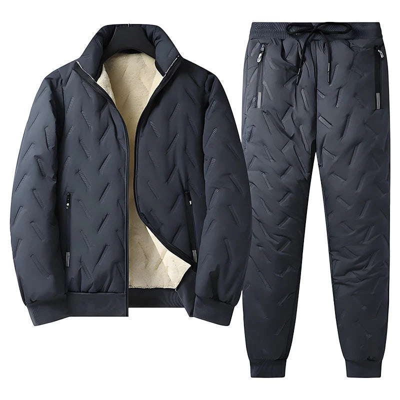 Men's Fleece-Lined Jacket & Trousers Set