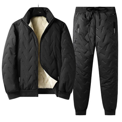 Men's Fleece-Lined Jacket & Trousers Set