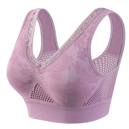 Women’s Seamless Lace Wireless Support Bra