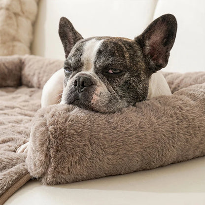 Plush Raised-Edge Pet Bed