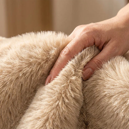 Plush Raised-Edge Pet Bed