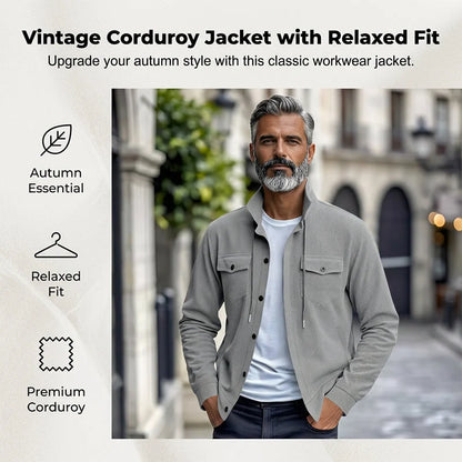 Men's Ribbed Corduroy Utility Jacket