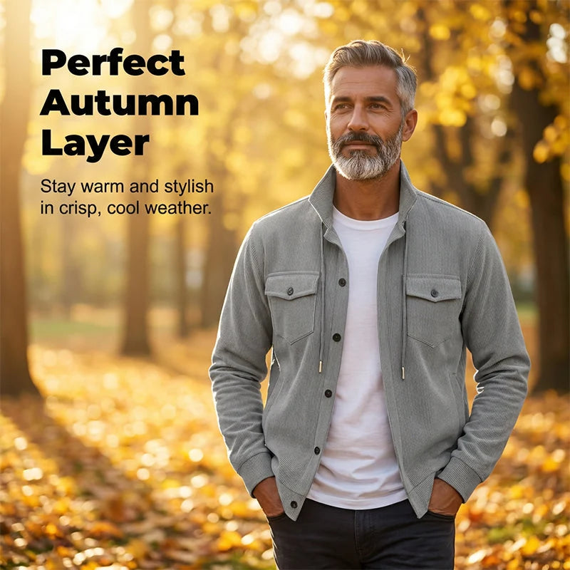 Men's Ribbed Corduroy Utility Jacket