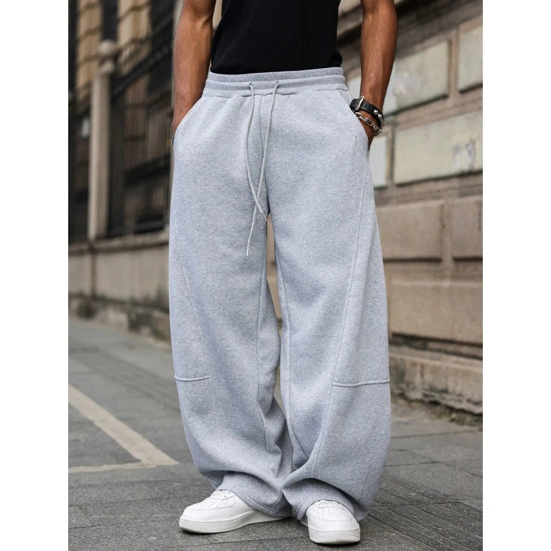 Unisex Wide Leg Straight Joggers