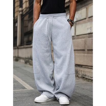 Unisex Wide Leg Straight Joggers