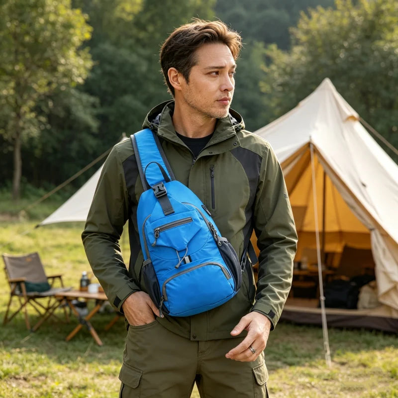 Men's Multi-Pocket Outdoor Sling Bag