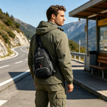 Men's Multi-Pocket Outdoor Sling Bag