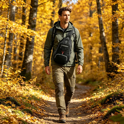 Men's Multi-Pocket Outdoor Sling Bag