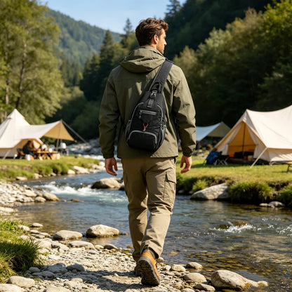 Men's Multi-Pocket Outdoor Sling Bag