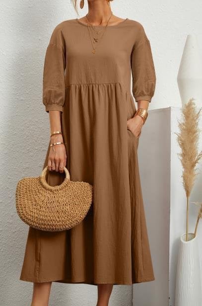 Women's Lantern Sleeve Summer Dress