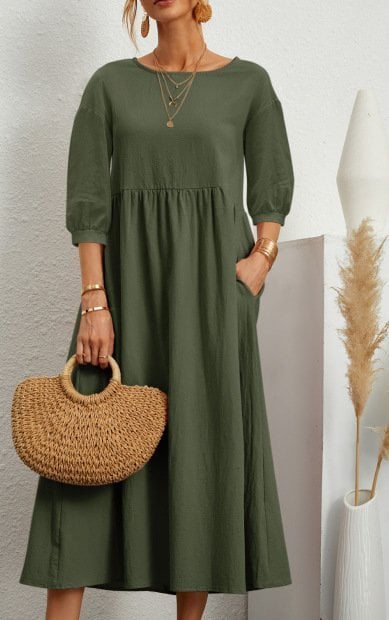 Women's Lantern Sleeve Summer Dress