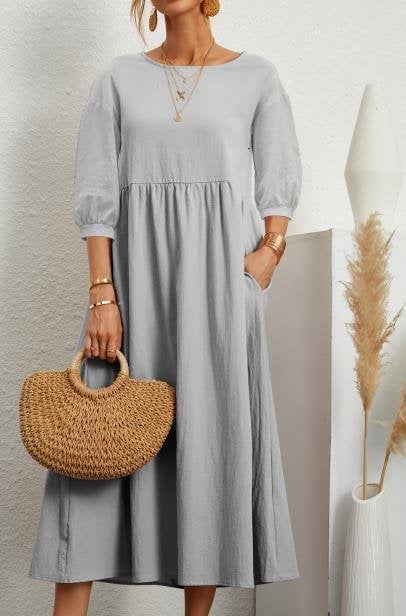 Women's Lantern Sleeve Summer Dress