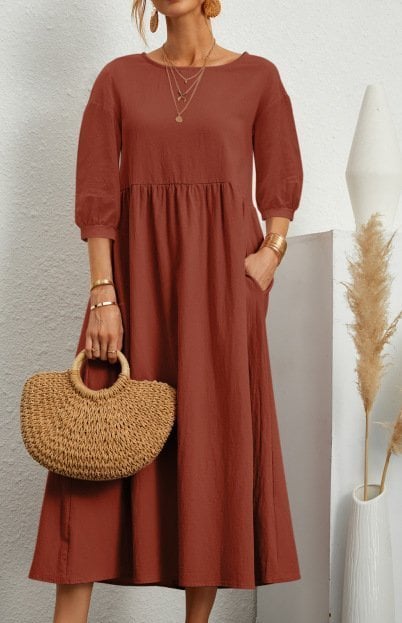 Women's Lantern Sleeve Summer Dress