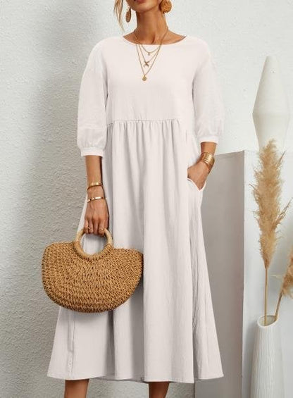 Women's Lantern Sleeve Summer Dress
