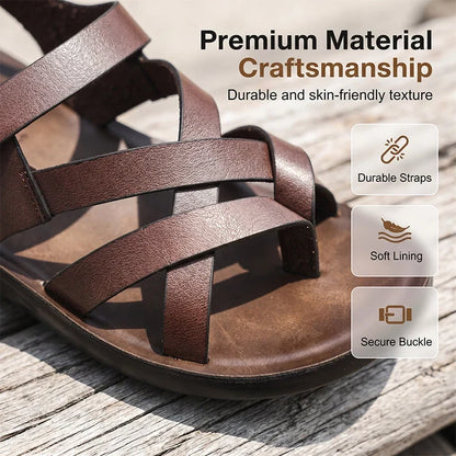 Men's Adjustable Strap Roman Sandals