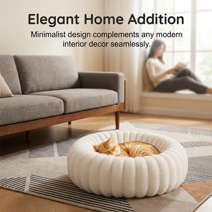 Round Plush Pet Bed