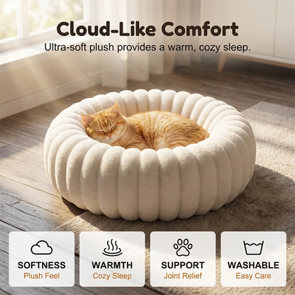 Round Plush Pet Bed