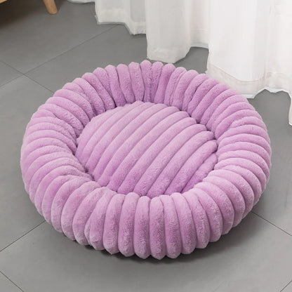 Round Plush Pet Bed