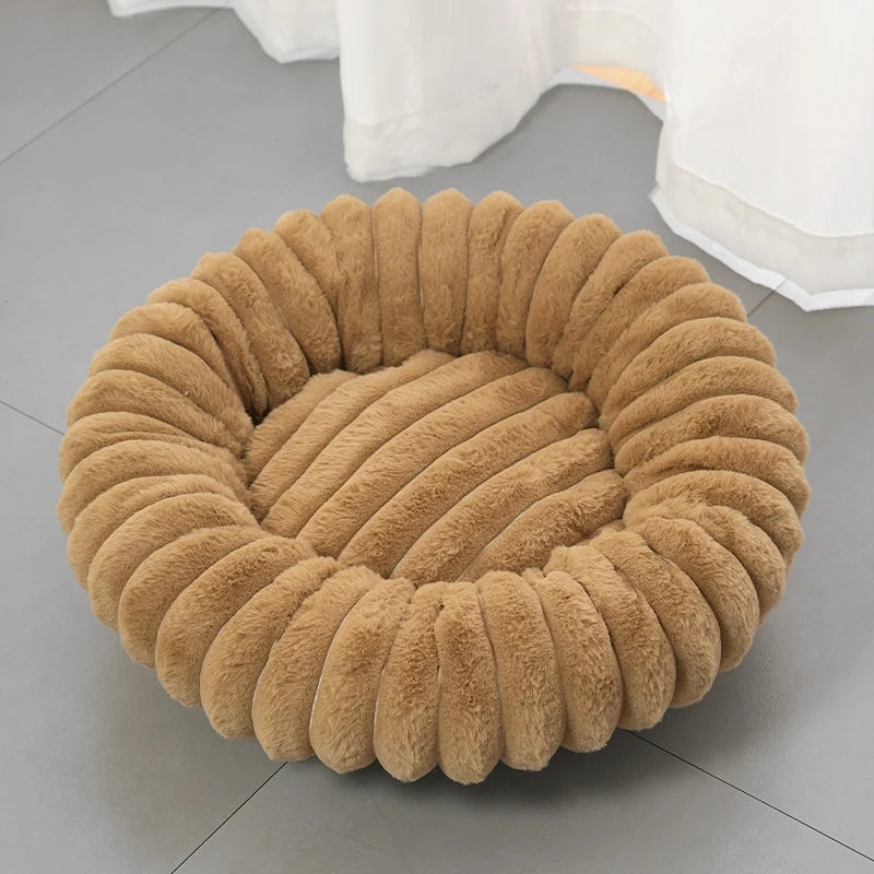 Round Plush Pet Bed