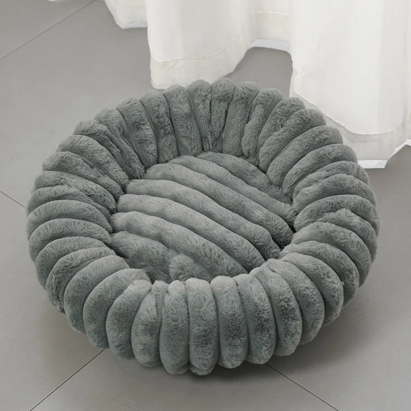 Round Plush Pet Bed