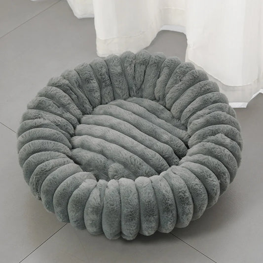 Round Plush Pet Bed