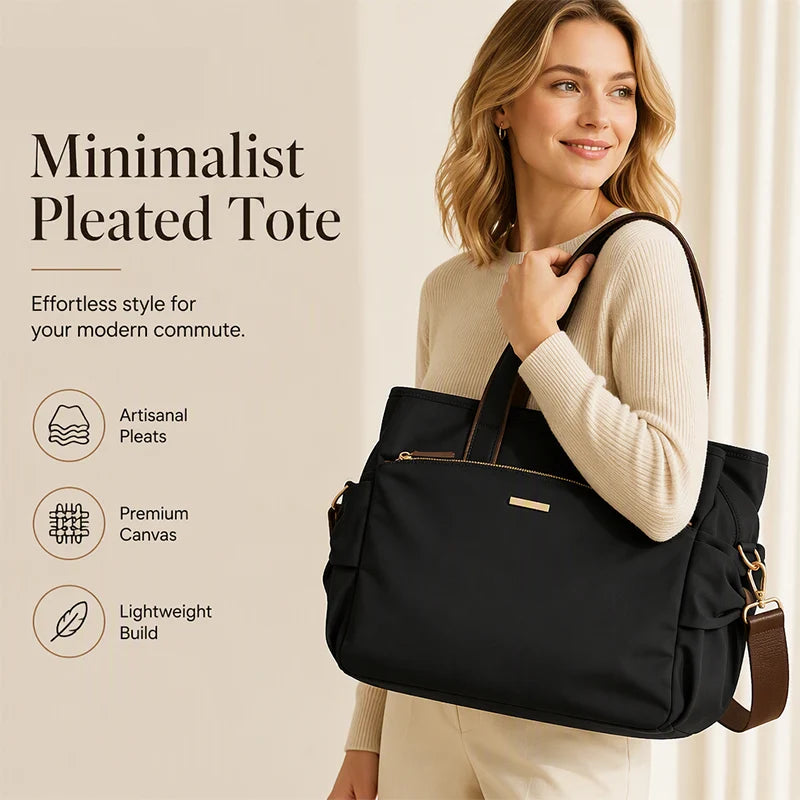 Women's Elegant Pleated Shoulder Handbag