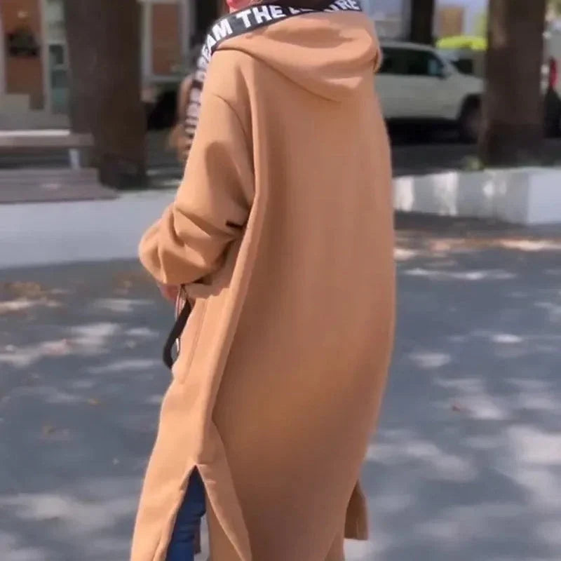 Women's Longline Zip Hooded Jacket